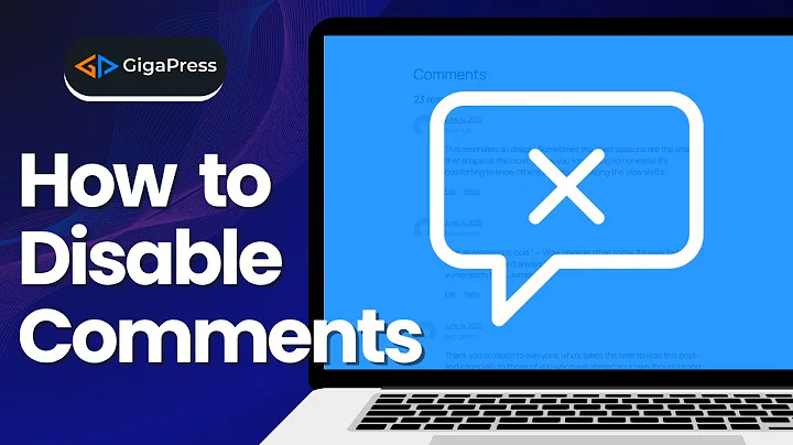 How to Disable Comments in WordPress