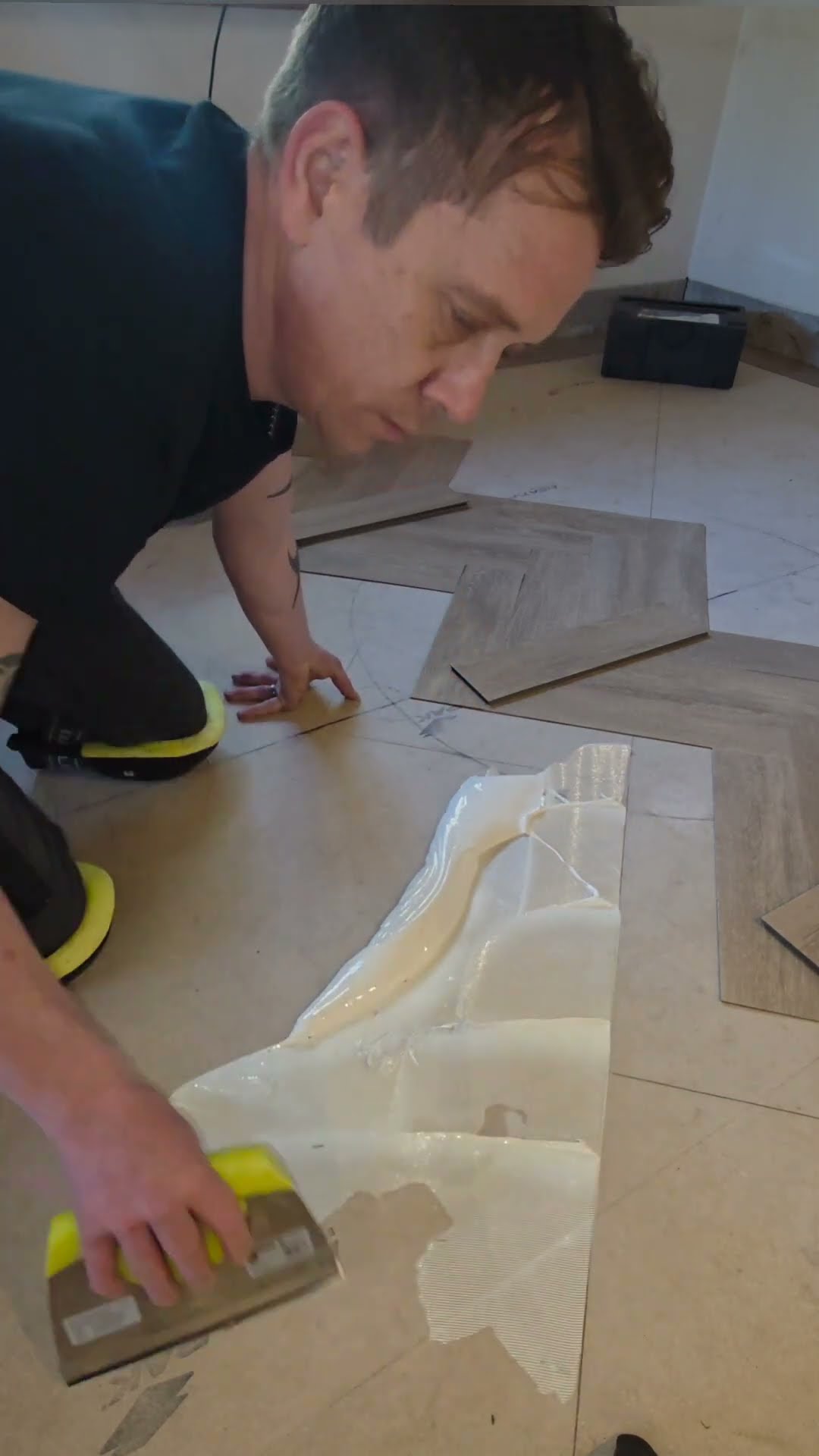 Herringbone install with uzin ke2000s and the amazing