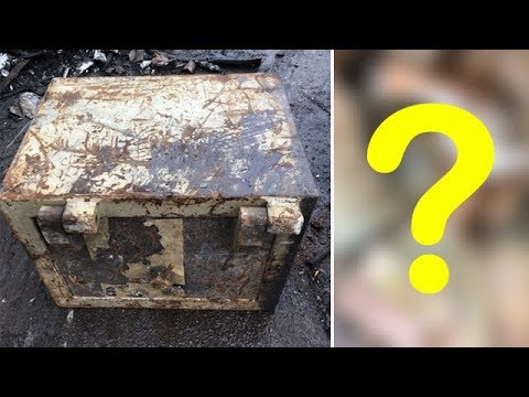 В пункт приёма металлолома сдали старый сейф с сюрпризом. Таких дорогих ящиков ещё не распиливали!