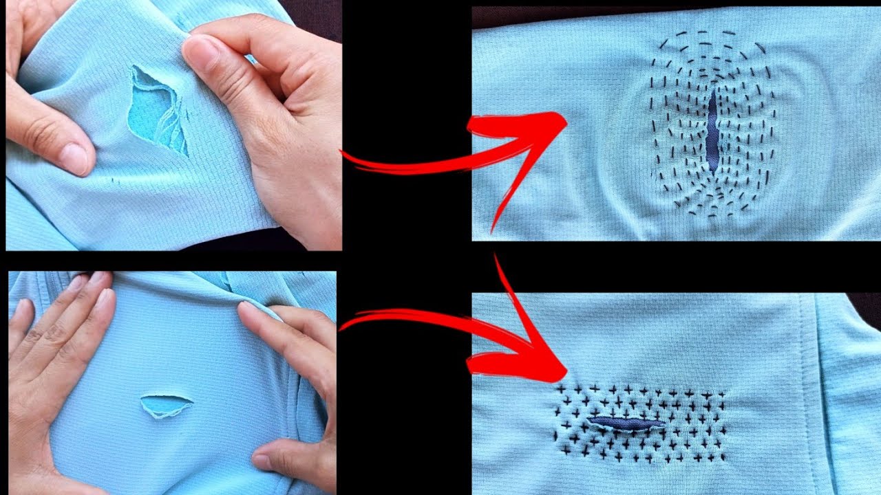 Не игнорируйте этот способ, когда одежда порвана | Сашико с хлопком