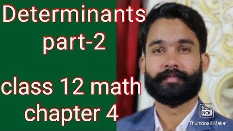 Determinants class 12/determinant/part-2/RBSE 12 math chapter 4