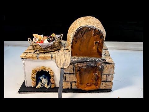 Cómo Hacer Un HORNO MINIATURA Para BELENES ? Ideas Para Decorar Tu Nacimiento Navideño ?