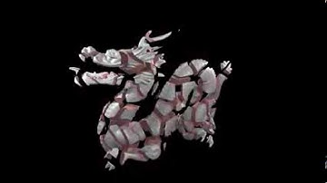 LarmorVoronoi and Larmor-Physx C++ API - Stanford Dragon shattered