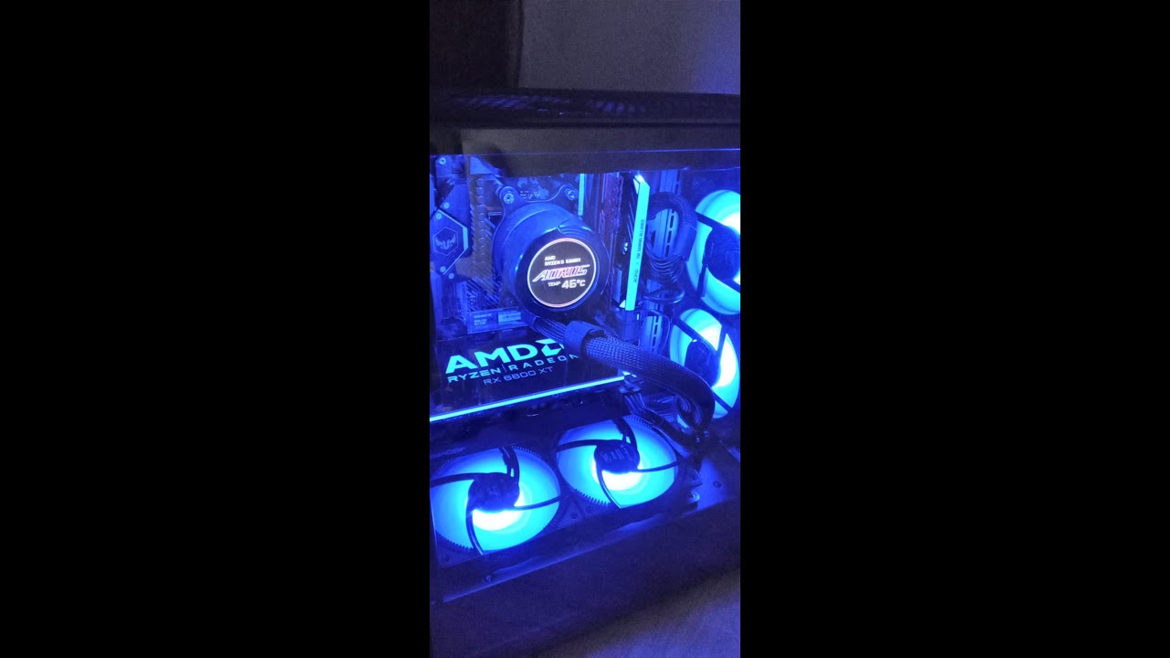 RX 6600XT POWER COLOR FIGHTER COM BACKPLATE RGB @MRKRMODS - YouTube