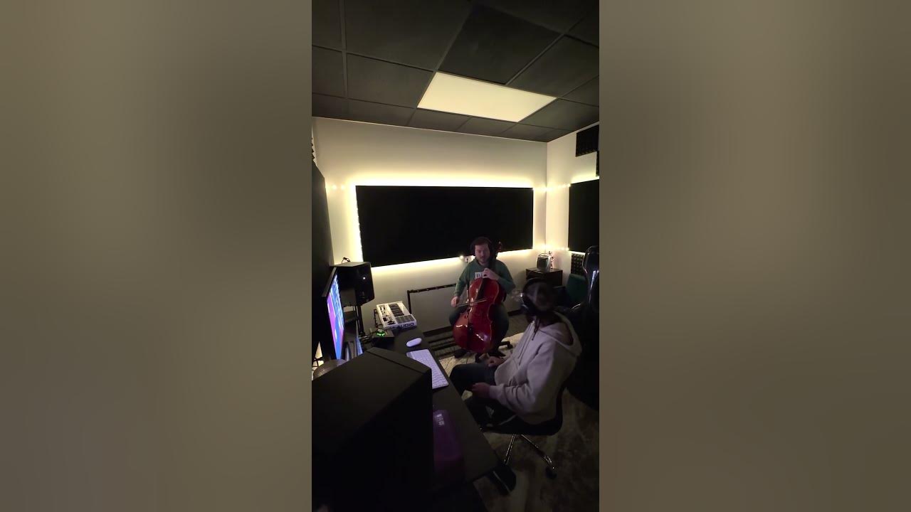 We recorded a cello and this is how it sounded 🎻😱 #rap #upcomingartist