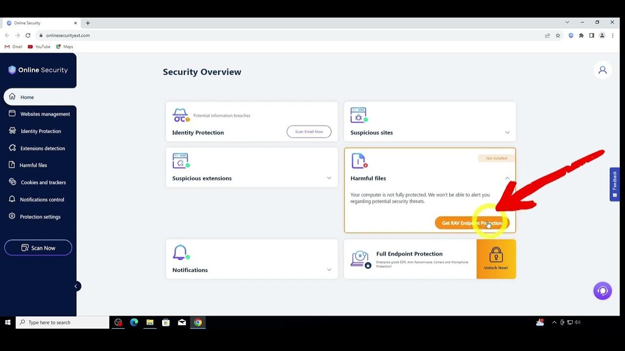 How To enable the Harmful Files Protection on your Online Security