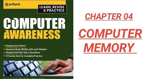 Arihant Computer Awareness Ch4 Computer Memory | #arihantComputer awareness mcq
