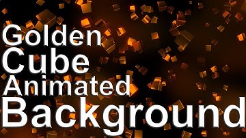 Golden Cube Animated Loop Background || FHD Video 1080p || By A S Creation Cloud ||