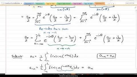 Lecture - Complex Fourier Series