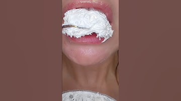 ASMR Satisfying Eating Tasty Marshmallow Fluff #asmr #eatingsounds #satisfyinglips
