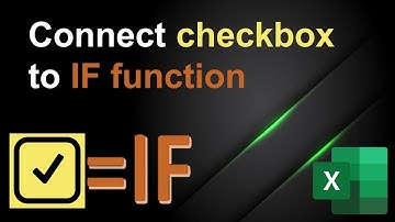 Connect checkbox to IF function | EXCEL