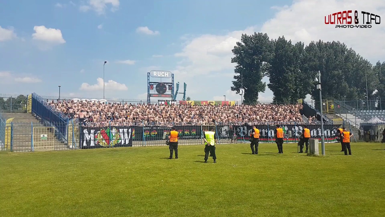 1L: Ruch Chorzów - Zagłębie Sosnowiec [Sosnowiec Fans]. 2018-05-27 football score