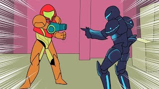 All Metroid Games (Metroid Storyline) in 3 Minutes! (Metroid Animation)