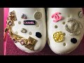 Step by Step Customizing Chanel Design Crocs| Putting Jibbitz into the Hole