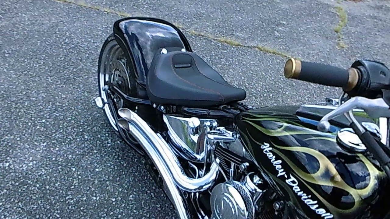 ハーレー３００ワイドタイヤ スプリンガーfxsts1450 ダイナオートインダストリーズ Youtube