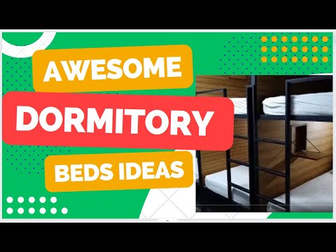 Nice dormitory beds ideas and design for 6 persons in