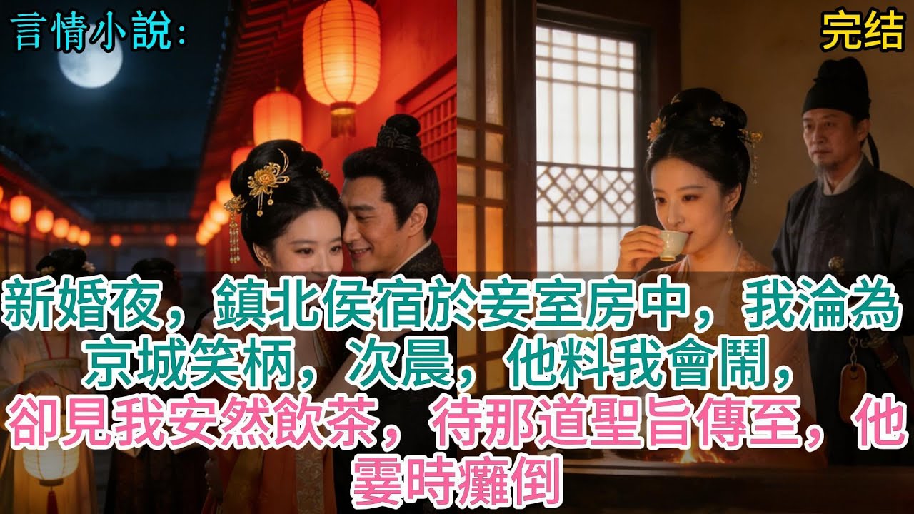 新婚夜，鎮北侯宿於妾室房中，我淪為京城笑柄，次晨，他料我會鬧，卻見我安然飲茶，待那道聖旨傳至，他霎時癱倒