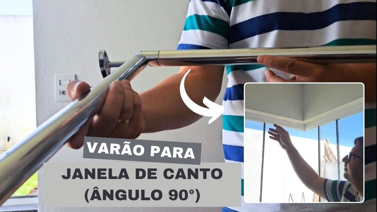 OPÇÃO DE VARÃO PARA JANELA DE CANTO (ÂNGULO DE 90°)
