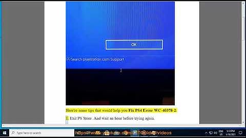 Fix PS4 Error WC-40378-2