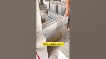 Construct joint between columns and wall #shorts