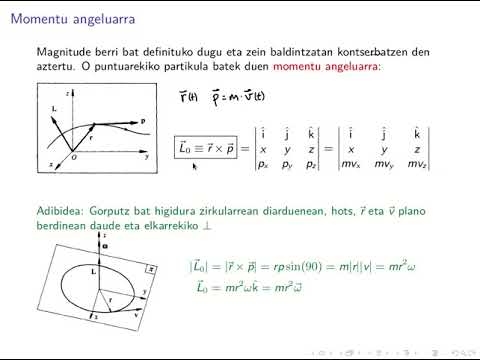 Dinamika: momentu angeluarra