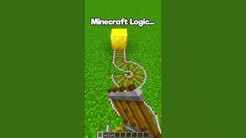 Minecraft Logic 🤔 #minecraft #gaming #viralvideo #shorts #trending #funny #youtube #subscribe #fyp