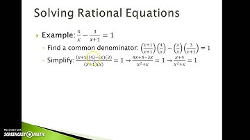 9.6: Solving Rational Equations