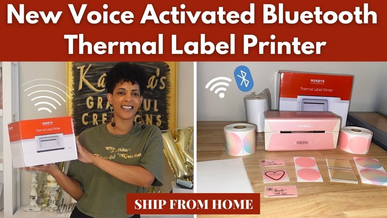 The New Voice Activated Munbyn Thermal Label Printer with Wifi How to