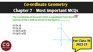 Co-ordinate Geometry (Chapter 7) Most Important MCQs for Class 10