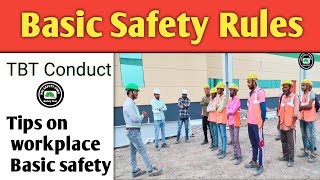 Basic safety rules|| Workplace safety || Toolbox talk meeting|| TBT