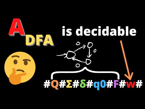 Acceptance for DFAs is Decidable (also, what is a 