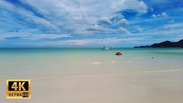 Koh Samui 4K Walking tour in Chaweng beach - Amazing beach in Thailand | Virtual walking tour
