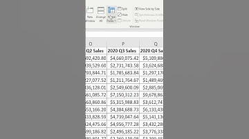 Freeze The Top Row in Excel #shorts