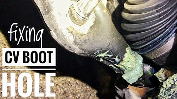 Fixing a ripped leaking CV Axle Boot