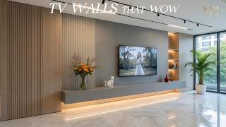50 Modern TV Wall Ideas for Stunning Luxury Living Rooms