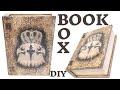 Decoupage altered book box DIY / Decoupage vintage caja libro