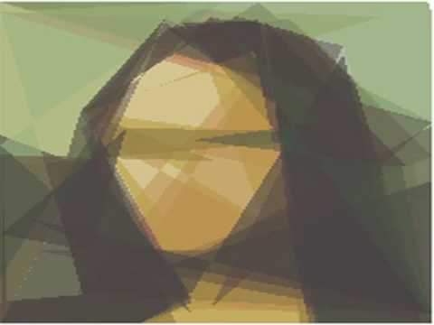Genetic algorithm drawing of Mona Lisa
