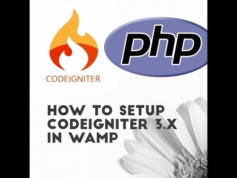 How to Install CodeIgniter 3.x in WAMP - Windows