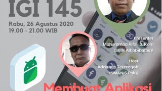 Video Conference SADAR IGI#145 Membuat Aplikasi Android Tanpa Coding screenshot 2