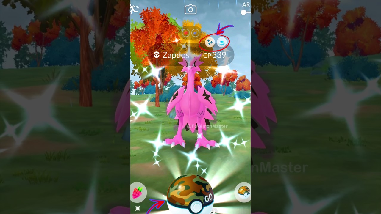 I caught wild ✨ Shiny Galarian ZAPDOS with SAFARI BALL (Pokemon GO)