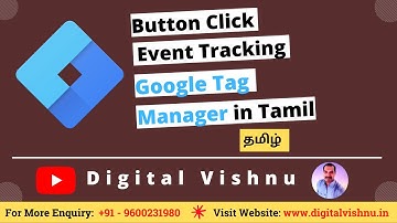 Button Click Event Tracking Google Tag Manager in Tamil | Google Tag Manager Tutorial in Tamil