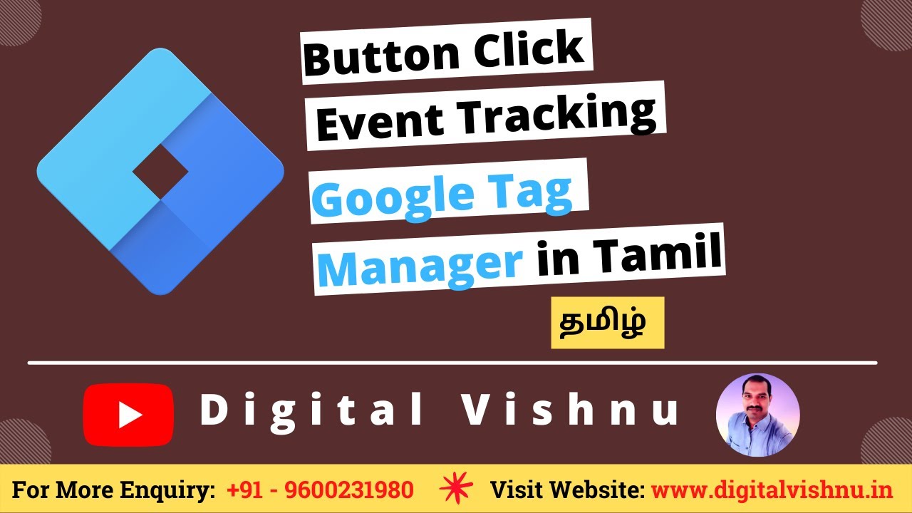 Button Click Event Tracking Google Tag Manager in Tamil | Google Tag Manager Tutorial in Tamil