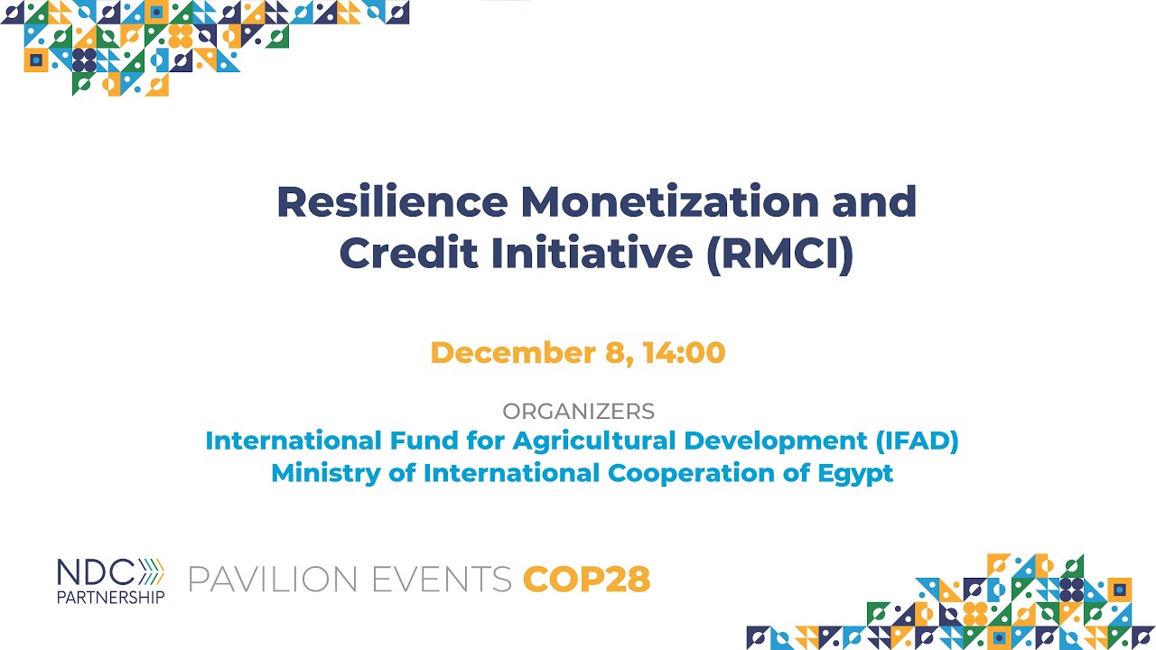 COP28: Resilience Monetization and Credit Initiative (RMCI)