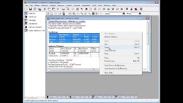 Statgraphics Moving Tables