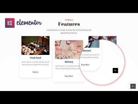 Back to Top Button Using Elementor Website Builder