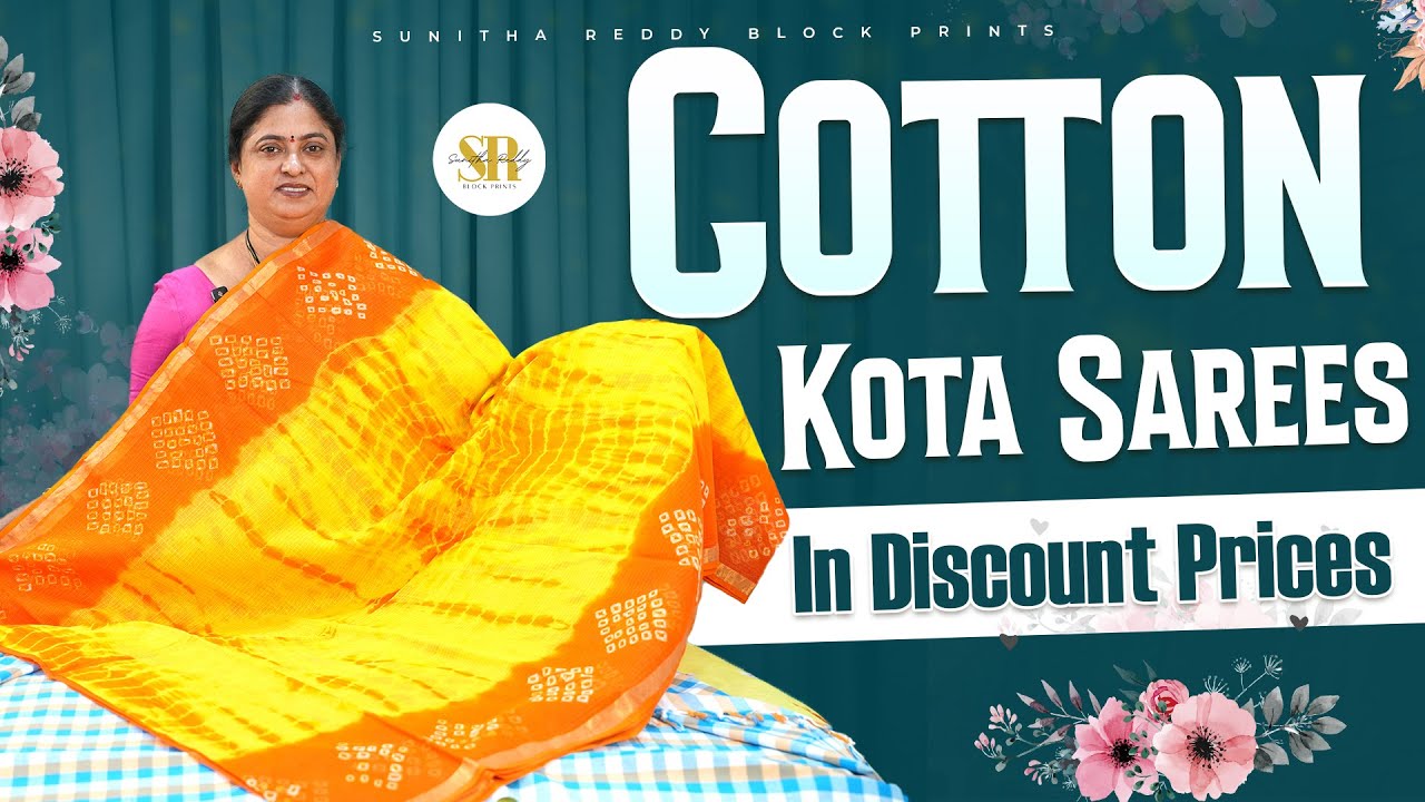 Cotton Kota Sarees in Discount | Pure Handloom Kota Cotton Sarees at Best Price | Jejis Vlogs