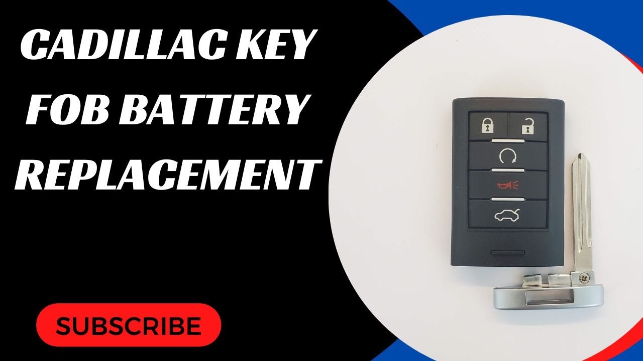 Cadillac Key Fob Battery Replacement (ATS, CTS, ELR, SRX, STS, XLR, XT5