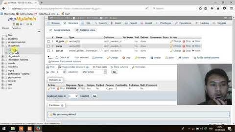 Tutorial membuat database akademik sekolah MySQL phpmyadmin