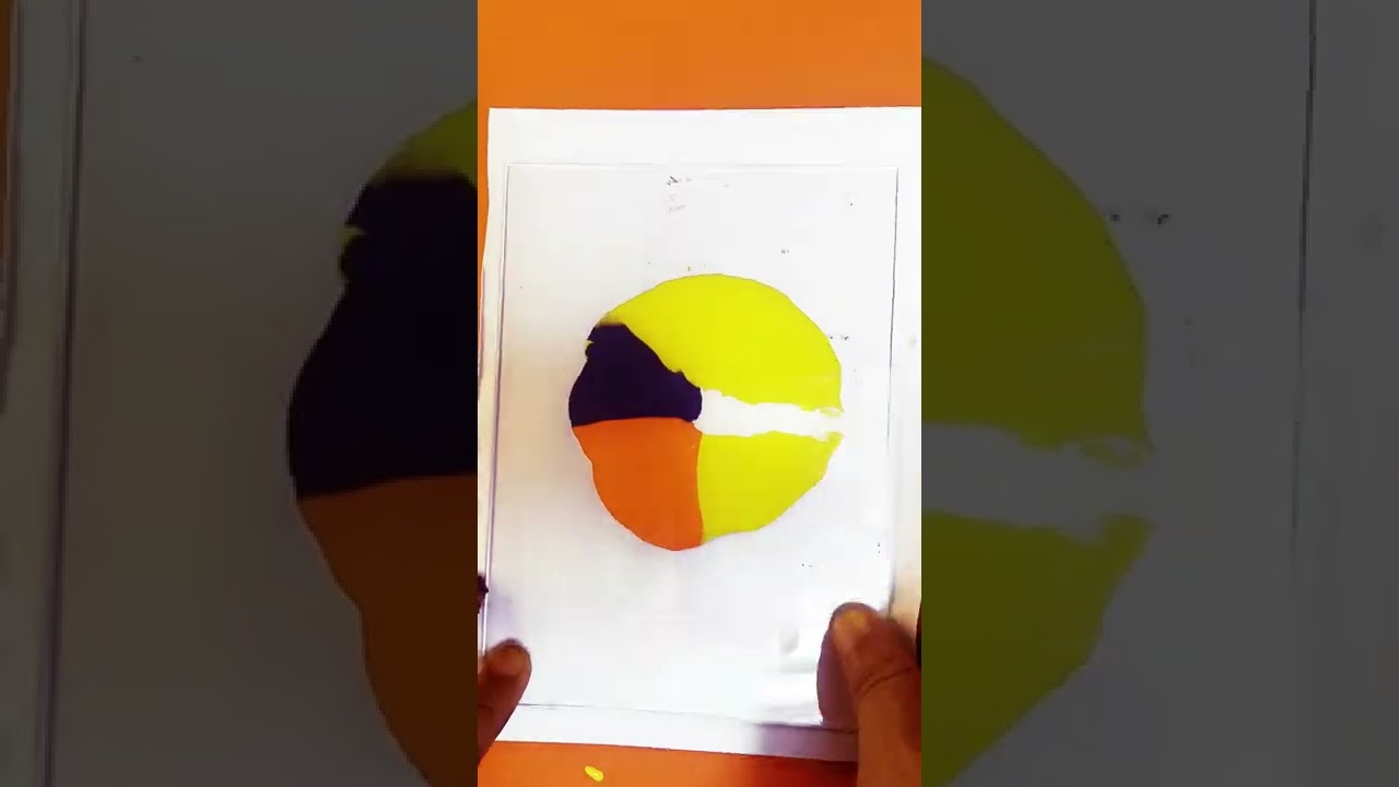 Easy painting cat by acrylic a few seconds 