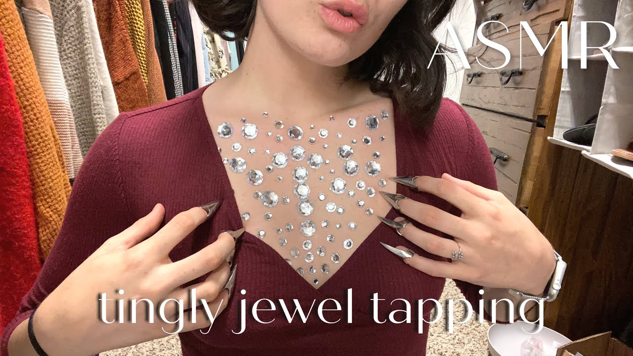 ASMR | tingly jewel tapping and scratching | ASMRbyJ